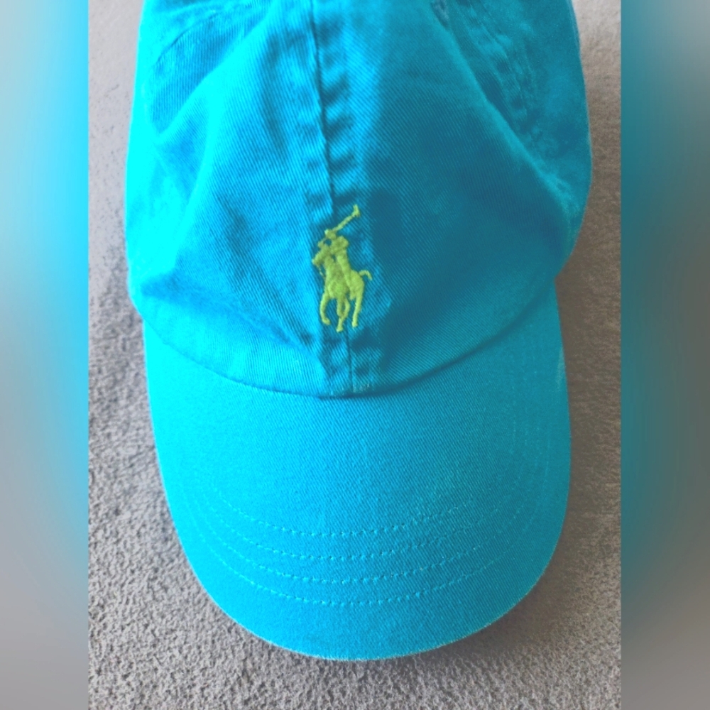 Ralph Lauren Blue and Yellow Hat Classic Design